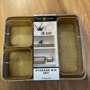 Storage bin set